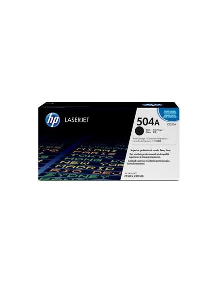 Cartucho de toner ORIGINAL CE250A - nº504ABK