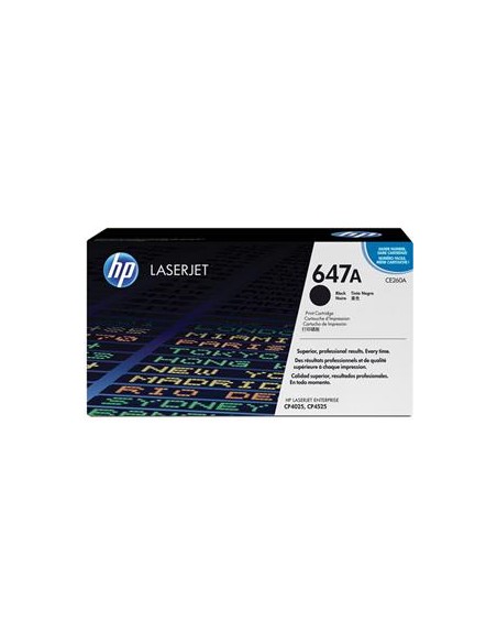Cartucho de toner ORIGINAL CE260A - nº647ABK