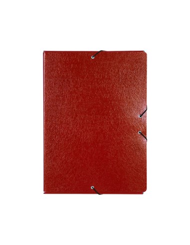 CI | Carpeta proyectos liderpapel folio lomo 70mm carton gofrado roja