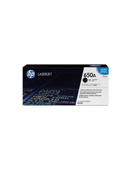 Cartucho de toner ORIGINAL CE270A - nº650ABK