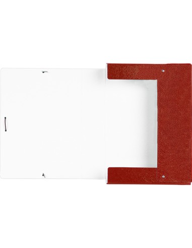 CI | Carpeta proyectos liderpapel folio lomo 70mm carton gofrado roja