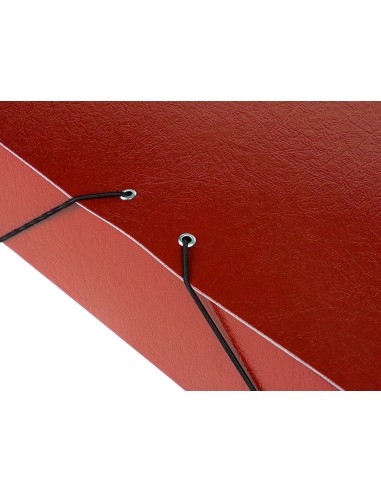 CI | Carpeta proyectos liderpapel folio lomo 70mm carton gofrado roja