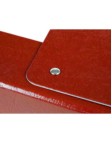 CI | Carpeta proyectos liderpapel folio lomo 70mm carton gofrado roja