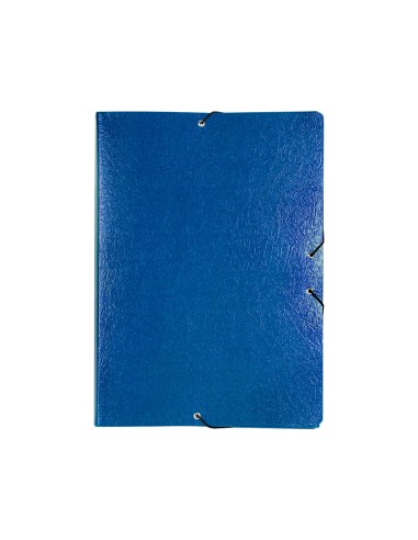 CI | Carpeta proyectos liderpapel folio lomo 90mm carton gofrado azul