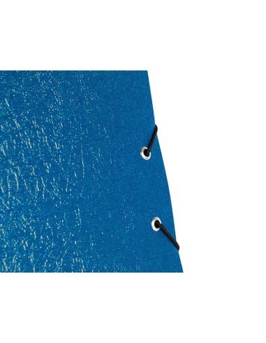 CI | Carpeta proyectos liderpapel folio lomo 90mm carton gofrado azul