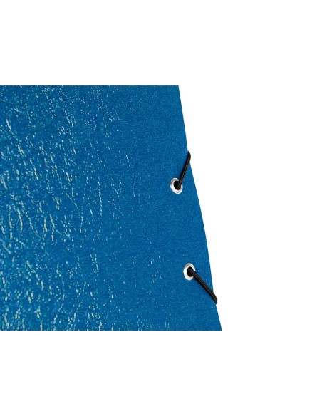CI | Carpeta proyectos liderpapel folio lomo 90mm carton gofrado azul