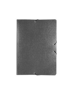 CI | Carpeta proyectos liderpapel folio lomo 90mm carton gofrado gris 2