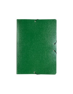 CI | Carpeta proyectos liderpapel folio lomo 90mm carton gofrado verde 2