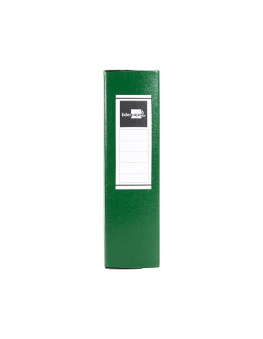 CI | Carpeta proyectos liderpapel folio lomo 90mm carton gofrado verde